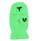 Winter Embroidered acrylic three hole cap ski mask