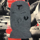 Winter Embroidered acrylic three hole cap ski mask