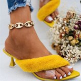 Sandals For Women 2021 PVC Jelly Sandals Crystal Open Toed High Heels