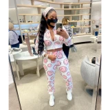 Women Two Piece Set Autumn  Streetwear Tracksuit W824354