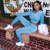 Women Two Piece Set Autumn  Streetwear Tracksuit W824455