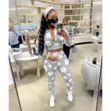 Women Two Piece Set Autumn  Streetwear Tracksuit W824354