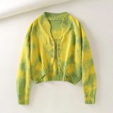 Women Fashion Cardigans Tie Dye Sweaters GPG963-78654Z122334