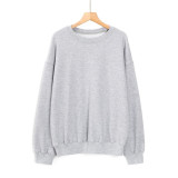 Women's Autumn And Winter Lazy Style Loose Slimming Round Neck Tops