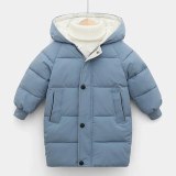 Winter Kids Boys Jackets Fashion Thick Long  Hooded Coats  Parkas JT-100112