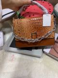 Women's Fashion Chain Crocodile Pattern Handbags 504253
