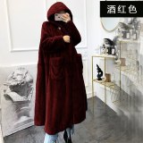 Winter Women Faux Mink Fur Coats A3445#