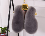 Mom And Me Faux Fox Fur Warm Vest Coats 101122