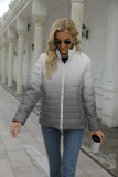 Women Winter Fashion Gradient Zipper Pocket Jacket Coats SL00112