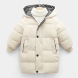 Winter Kids Boys Jackets Fashion Thick Long  Hooded Coats  Parkas JT-100112