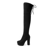 Fashion Women Over the Knee Faux Suede Thigh High Boots S-43849