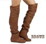 Women PU Leather Over The Knee High Boots  wyy201909101021