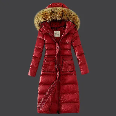 Women Stand Collar Hooded Wool-Like Large Fur Collar Bubble Coats 081021