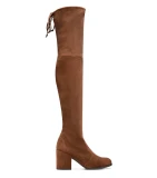 Women Stretch Fabric Long Lace Up Over The Knee High Heels Boots jj10120112