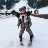 New Winter Solid Ski Baby Girl Boys Hooded Suit Thick Coats