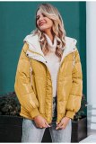 Winter Women's Faux Leather Warm Thick Bubble Coats