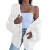 Fashion Women Winter Faux Knitted Loose Warm Sweater 90213