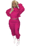Women Two Piece Letter Print Two Pcs One Set Tops With Bottom Pants Outfit Outfits A521223