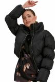 Fashion Women Thick Zip Cotton-Padded Jacket With Vertical Collar Coats D6S03445