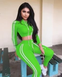 Women Side Striped Hoodies Tracksuits Tracksuit Outfit Outfits Jogging Suit Sports Suit H06778