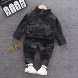 Spring Autumn New Cartoon Letters Children's Jacket Coats