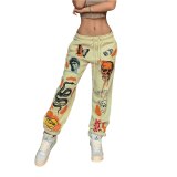 Women's Autumn Fashion Street Print Jogger Pant Pants 903849