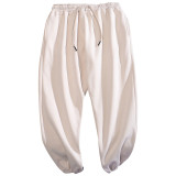 Spring All-Match Solid Color Men's Retro Loose Straight Sports Pant Pants 562637