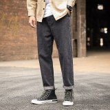Men's Elastic Waist Straight Jeans Pant Pants 800617