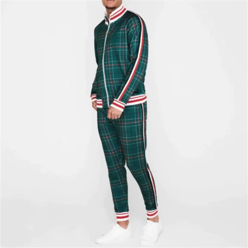 Men 3D-Printed Fitness Zippered Tracksuits Tracksuit Outfit Outfits Jogging Suit Sports Suit TZ-211728