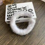 Fashion Real Mink Fur Wide Headbands 202184142132