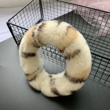 Fashion Rex Rabbit Fur Lovely Leopard Wide Headbands 2021730143647