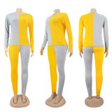 Women Two Pcs One Set Tops With Bottom Pants Outfit Outfits H15869