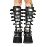 Women New Metal Buckle With Thick-Soled High Boots YN-669710