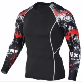 Men's Base T-Shirts Skin Technical Printing Long Sleeve Tops A-2479810