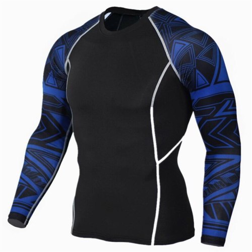 Men's Base T-Shirts Skin Technical Printing Long Sleeve Tops A-2479810