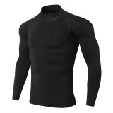 Men's Fitness Running Long-Sleeved T-Shirt Quick-Drying Tops A-2493104