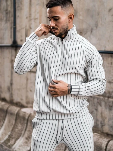 New Men's Stripe Tracksuits Tracksuit Outfit Outfits Jogging Suit Sports Suit