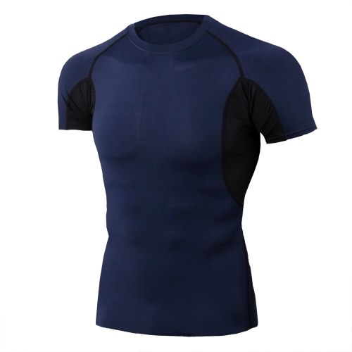 Men 3D Compression Short Sleeve T-Shirts Tops A-2493104