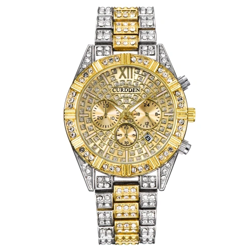 Men Luxury Diamond Fashion Alloy Band Date Business Watches 8839410