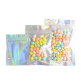 Laser Mini Aluminum Foil Zip Lock Candy Packing Bags 0999083344