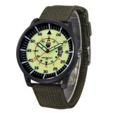 Men's Nylon Band Date Quartz Analog Business Clock Watches 233041