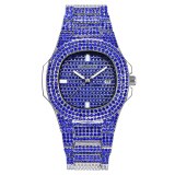 Men Full Steel Rhinestone Fashion Diamond Watches 121021