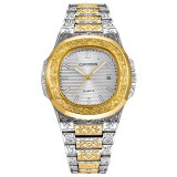 Men Creative Carving Antique Cool Date Hip Hop Quartz Wristwatches 155263