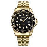 Men Quartz Gold Stainless Steel Free Dropping Role Watches 658293