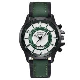Men Fashion Leather Band Calendar Quartz Wristwatches 2229310