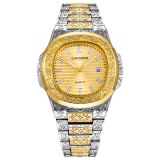 Men Creative Carving Antique Cool Date Hip Hop Quartz Wristwatches 155263