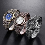 Men Creative Carving Antique Cool Date Hip Hop Quartz Wristwatches 155263
