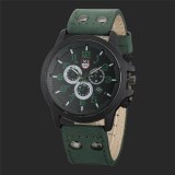 Men Fashion Leather Band Calendar Sports Quartz Wristwatches 2229310