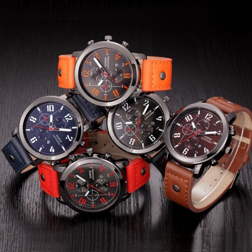 Men Luxury Leather Wrist Watches 561829