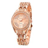 Rose Gold Women's Diamond Design Bracelet Watches 668899